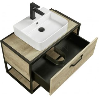 Тумба под раковину Акватон Лофт Фабрик 65см дуб эндгрейн 1A242301LTDU0